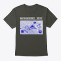 Motorbike fish ballpoint | Premium Unisex T-Shirt, Trending Graphic Tee