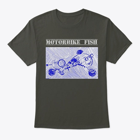 Motorbike fish ballpoint | Premium Unisex T-Shirt, Trending Graphic Tee
