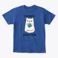 Dungeon Meowster Dice Cat - Blue | Premium Unisex T-Shirt, Trending Graphic Tee