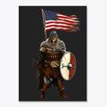 American Flag Viking Warrior