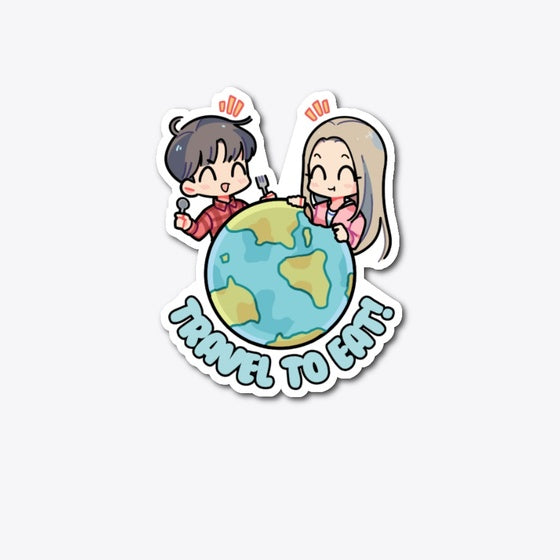 Travel to eat stickers