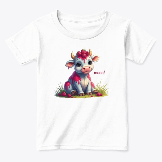 Cute Raspberry Cow | Anime Graphic T-Shirt for Men Women