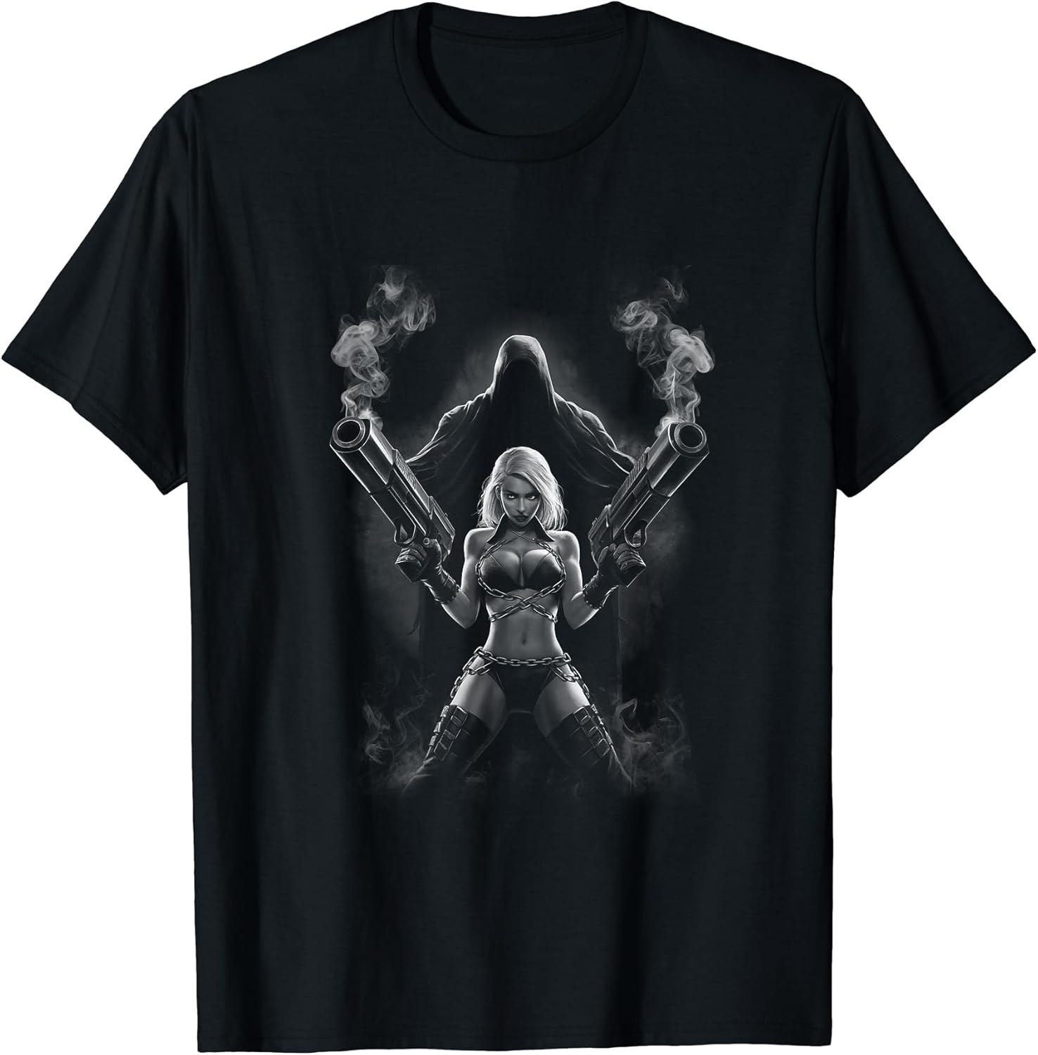 Girl With Big Guns Vintage Style Artistic