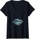 Womens Lake Mode Tranquil Mountain Sailboat Scene V