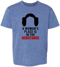 Pop Threads A Womans Place is in The Resistance Feminist Youth Kids Girl Boy