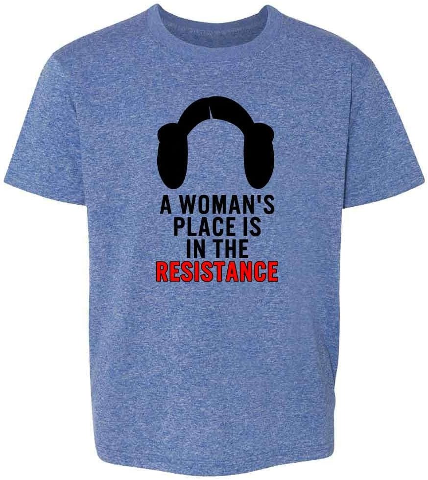 Pop Threads A Womans Place is in The Resistance Feminist Youth Kids Girl Boy