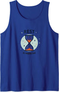 Rest is Productive: Inspiring Hourglass Wellness Tank Top