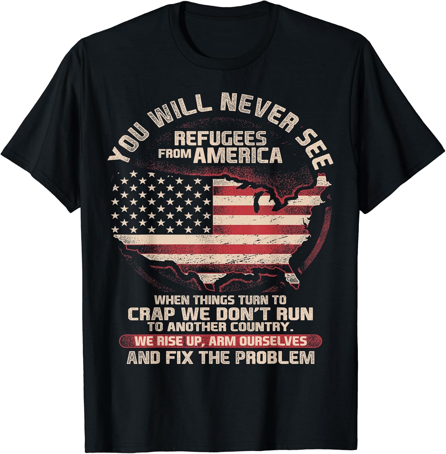 Patriot Refugees From America Gift For Gun Enthusiast