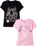 The Children's Place Kids' All Holidays,Birthdays Short Sleeve Graphic T-Shirts,2 Pack