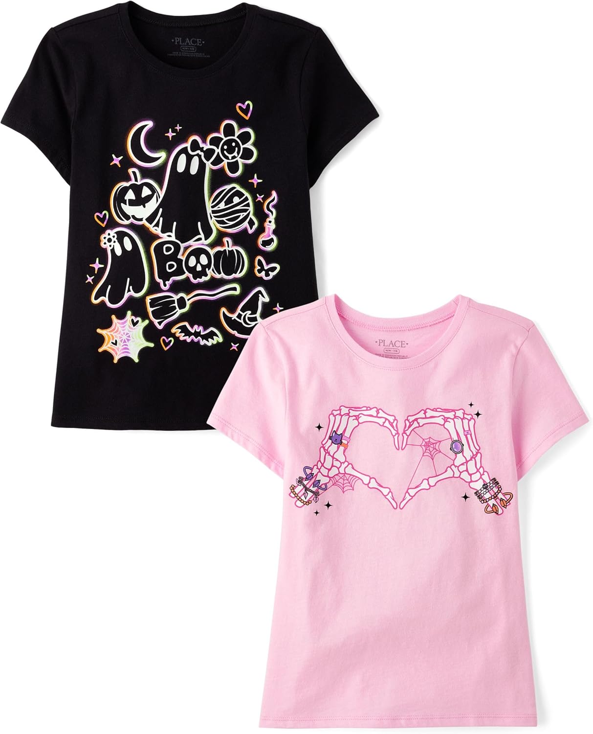 The Children's Place Kids' All Holidays,Birthdays Short Sleeve Graphic T-Shirts,2 Pack