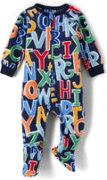 The Children's Place Boys' and Toddler Fleece Long Sleeve Zip Front One Piece Footed Pajamas,Sleep & Play