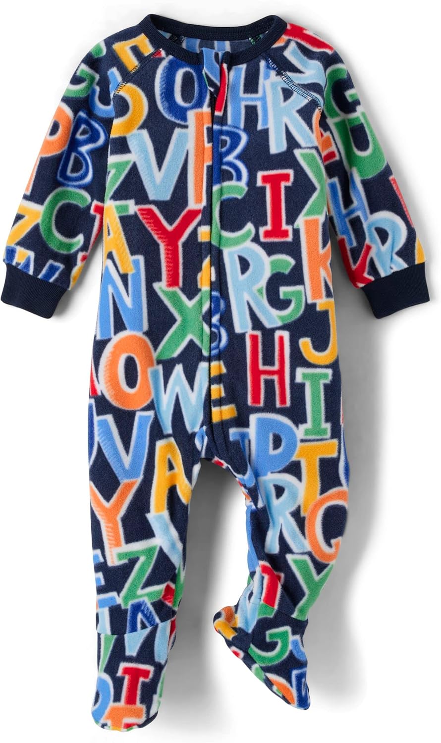 The Children's Place Boys' and Toddler Fleece Long Sleeve Zip Front One Piece Footed Pajamas,Sleep & Play