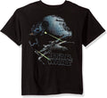 STAR WARS Boys' Big Epic Space Fighter Wing Death Star Graphic Tee