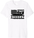 American Flag Usa Patriotic Airboat Airboating Fanboat