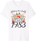 40 Birthday Making the world a better place since 1983 Premium