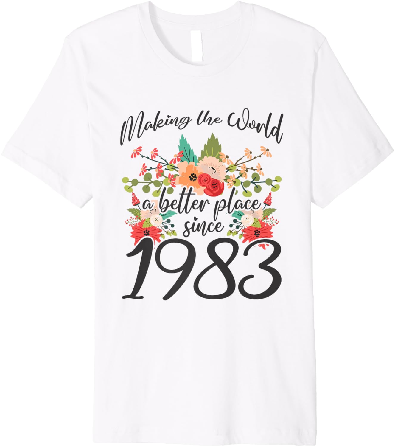 40 Birthday Making the world a better place since 1983 Premium