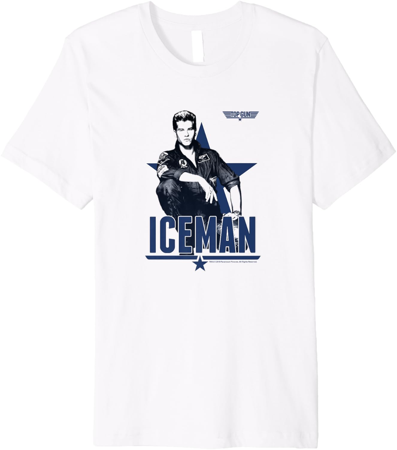 Top Gun Iceman Portrait Poster Premium