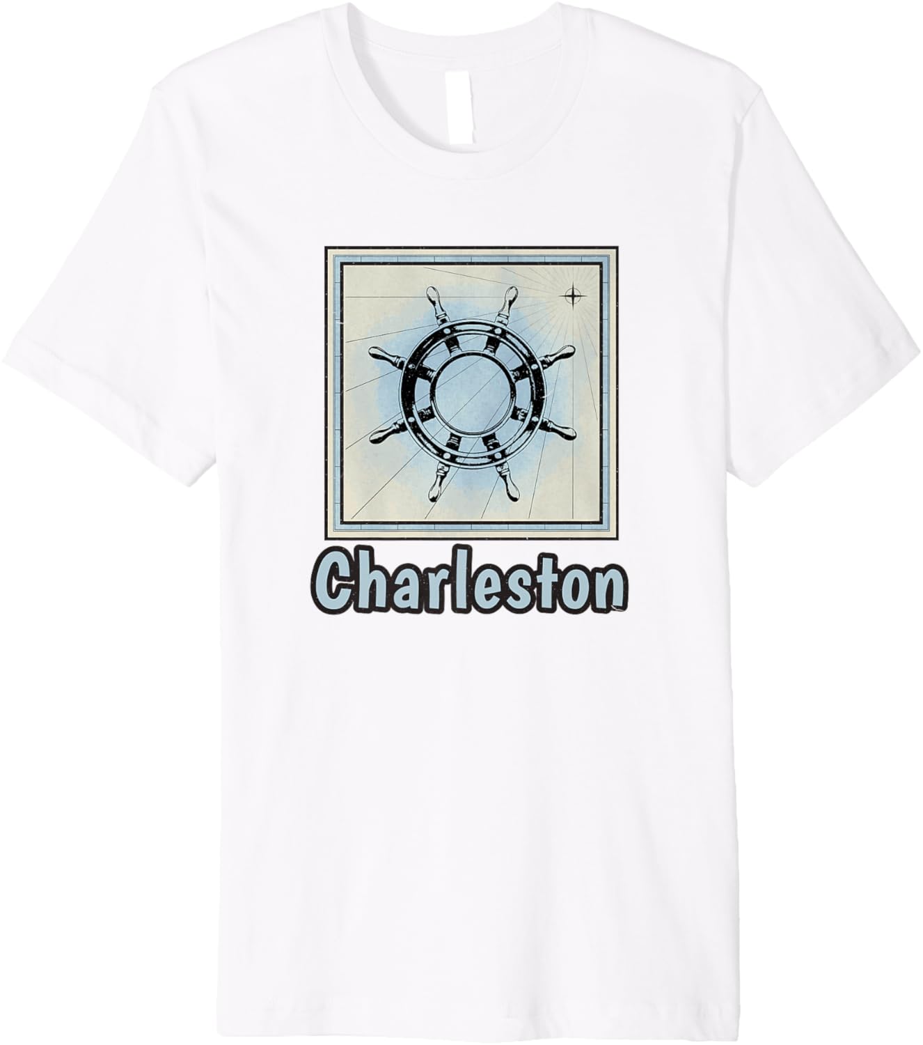 Charleston Nautical Boat Wheel Sailing Boat Marine Maritime