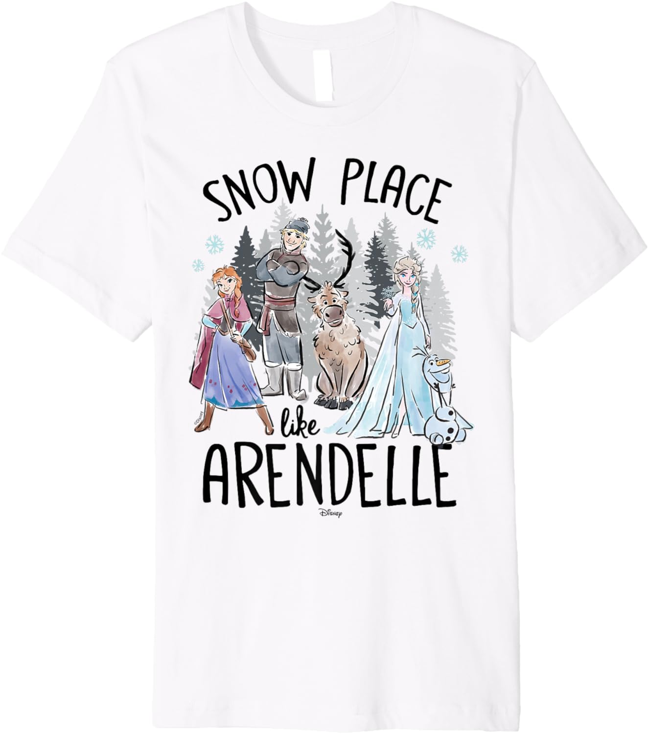 Frozen - Elsa Anna Olaf Kristoff Snow Place Like Arendelle Premium