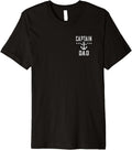 Mens 2 Sided Print Vintage Captain Dad