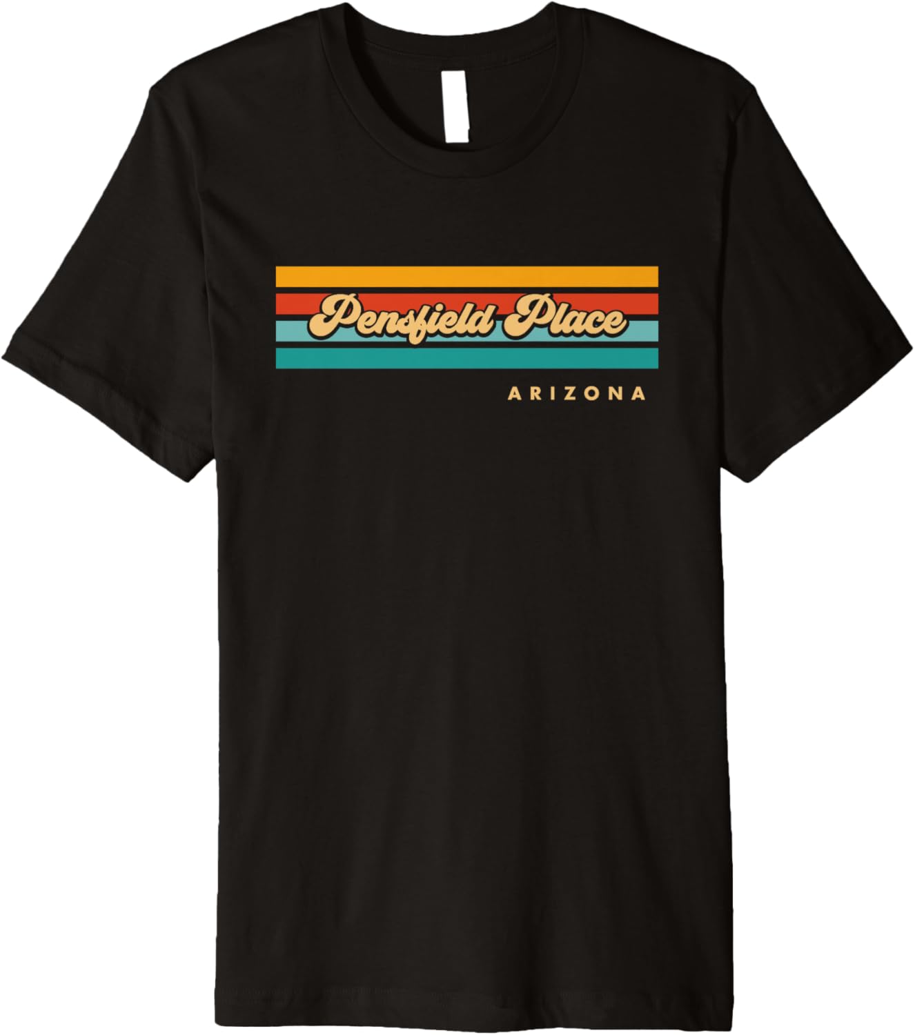 Vintage Sunset Stripes Pensfield Place, Arizona Premium