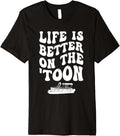 Retro Funny Pontooning Boat Pontoon Captain