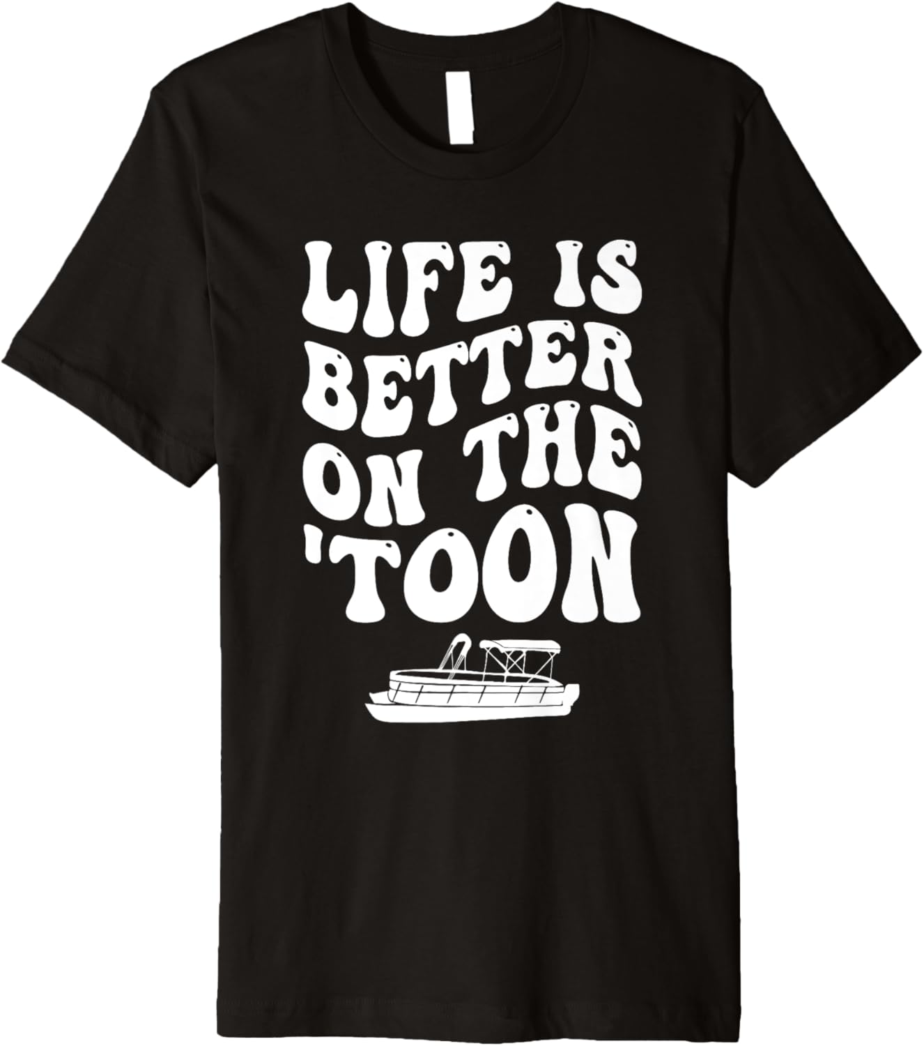 Retro Funny Pontooning Boat Pontoon Captain