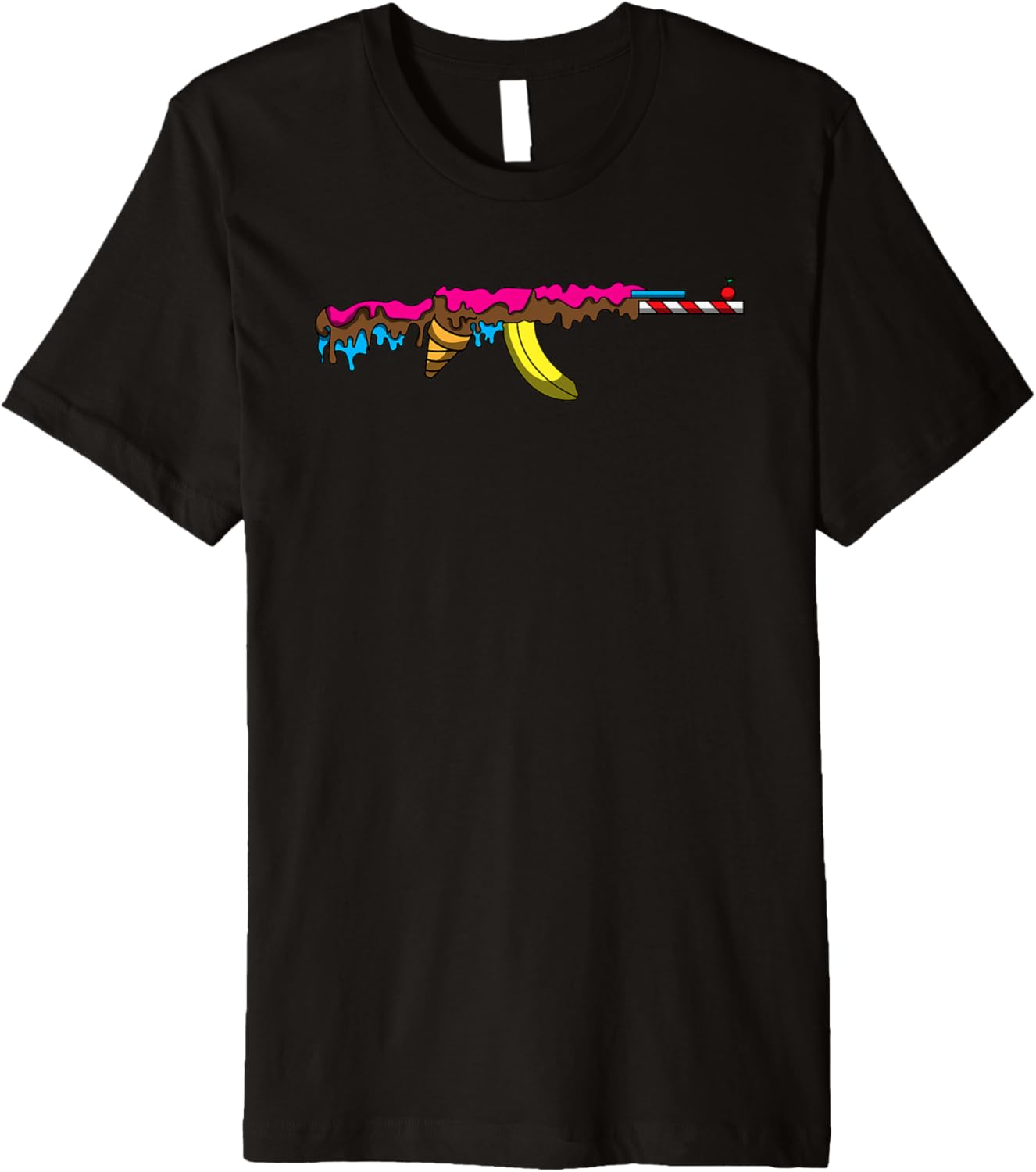 Ice Cream Ak Patriotism Us Veterans Gun Art Premium