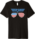 Top Gun White Aviator Sunglasses With Logo Action Movie Premium