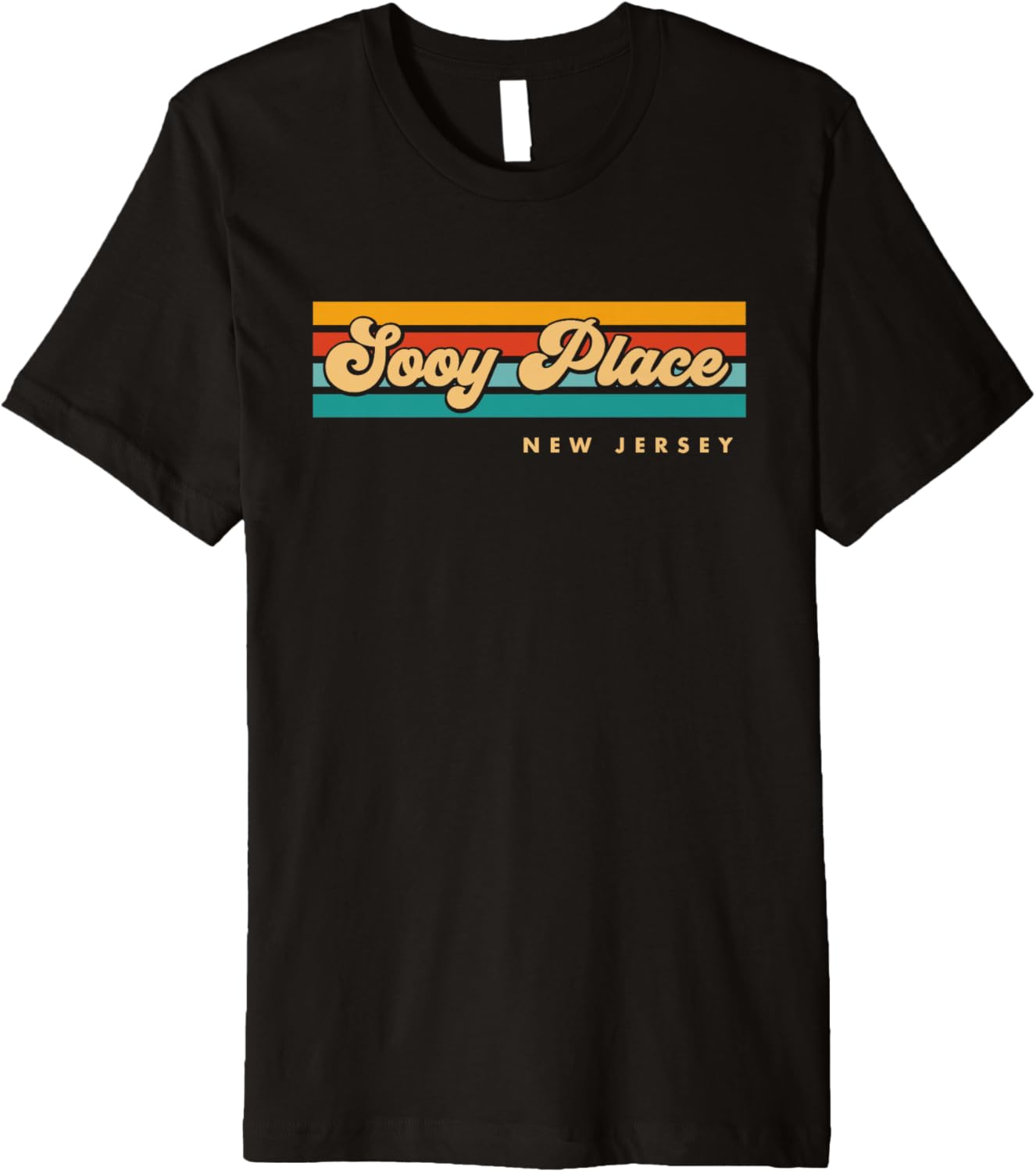 Vintage Sunset Stripes Sooy Place, New Jersey Premium
