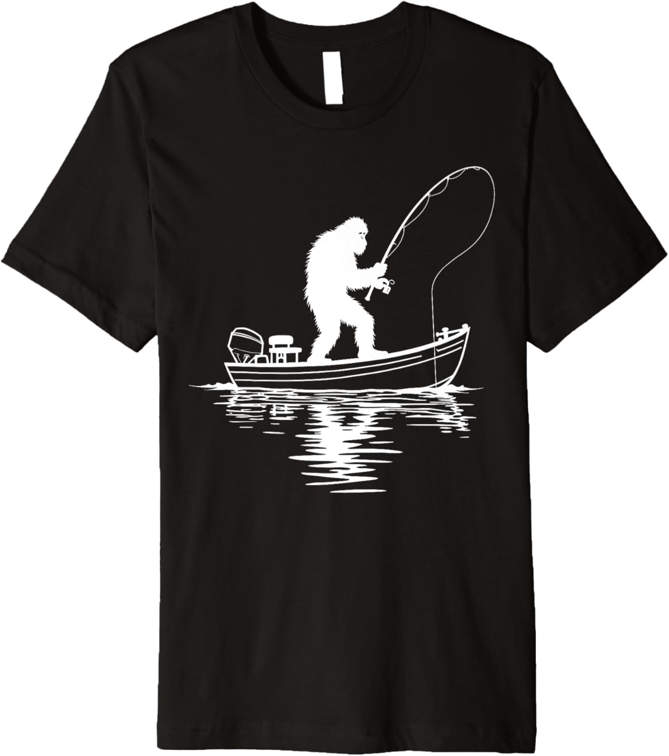 Fishing Boat Bigfoot Fisher Sasquatch Fishing Boating