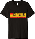 Red Vintage New Ulm City Fun Real Place in Minnesota MN。 Premium