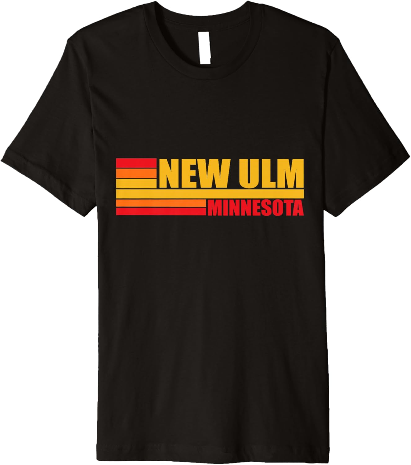 Red Vintage New Ulm City Fun Real Place in Minnesota MN。 Premium