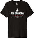 Mens Top Gun Fathers Day Top Grandpa Premium