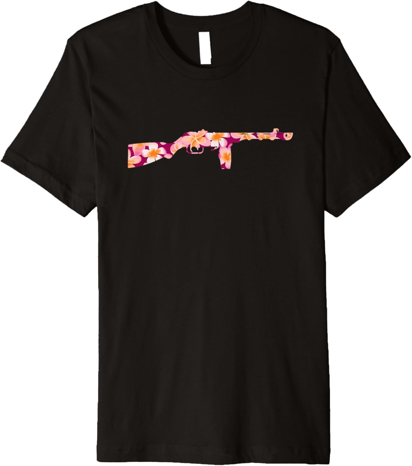 Tropical Gun Lover Firearm Beach Hawaiian Machine Gun Premium