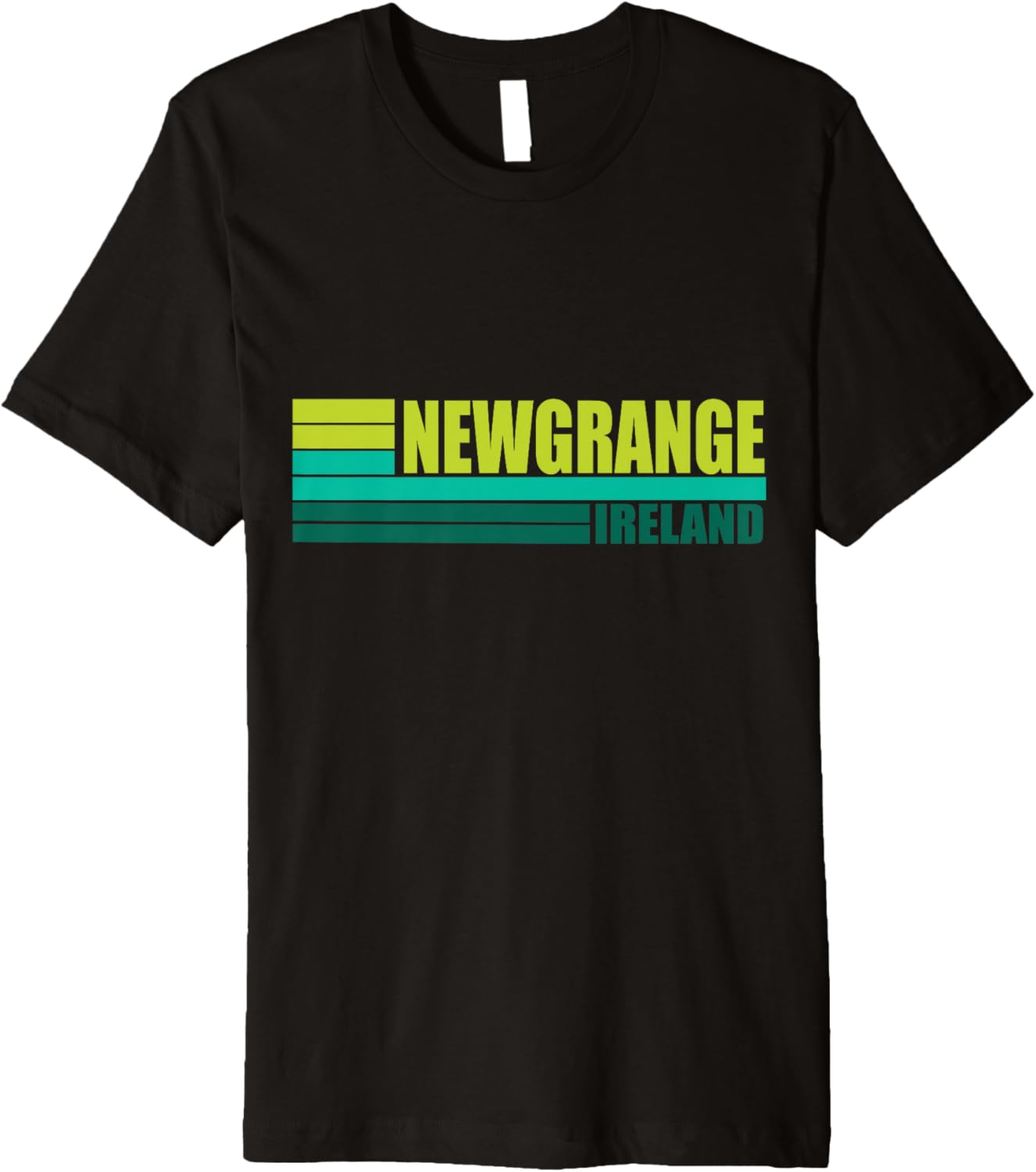 Green Retro Newgrange Boyne Valley Tourist Places Ireland UK Premium