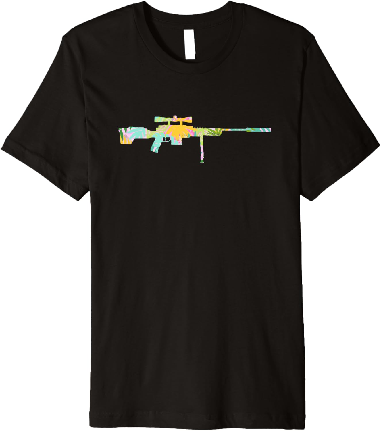 Tropical Gun Lover Firearm Beach Hawaiian Sniper Rifle Premium