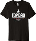 Mens Top Gun Fathers Day Top Dad Premium