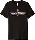 Top Gun American Flag Stars Bars Logo Action Movie Premium
