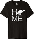 Vintage West Virginia Home WV State Map In Place Of O Premium
