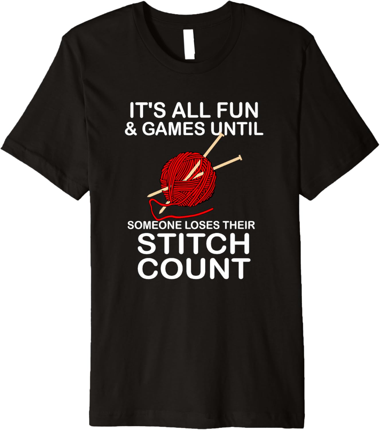 Womens Funny Knitting Crochet Lover Yarn Gift Premium