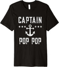 Mens Personalized Captain Pop Boating Retro Boat