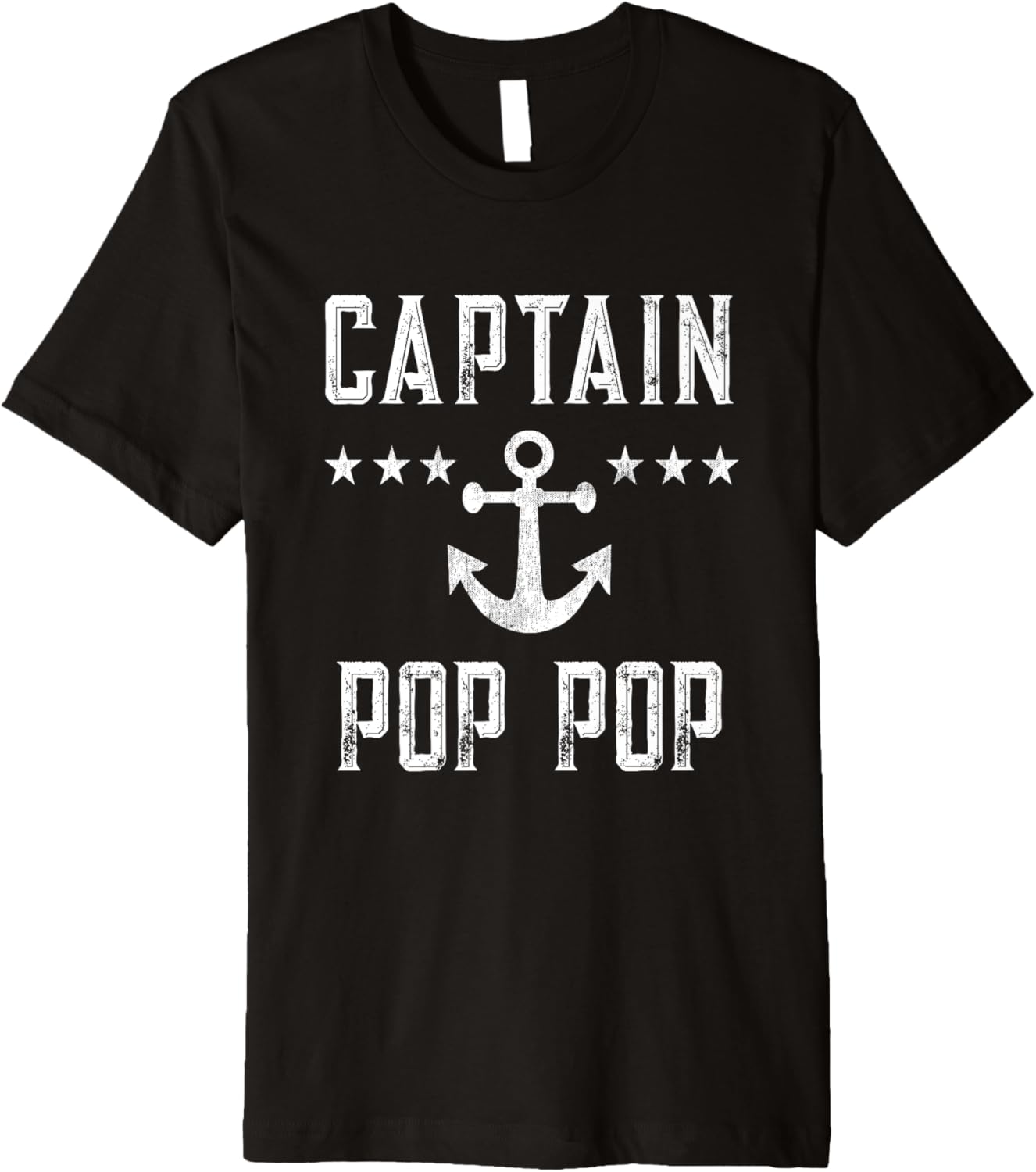 Mens Personalized Captain Pop Boating Retro Boat