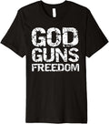Mens Second Amendment Christian Fathers Day God Guns Freedom Premium