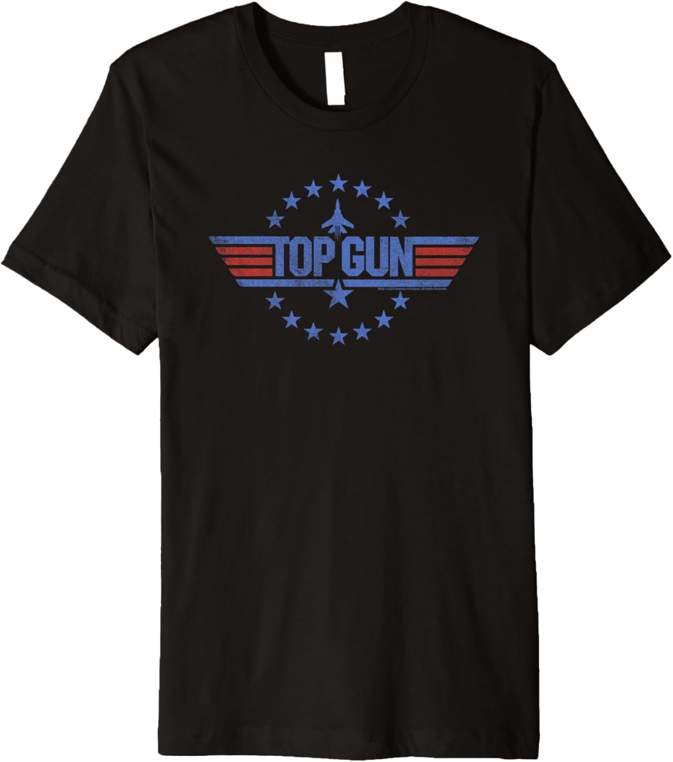 Top Gun Round Stars Circle Logo Premium