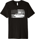 Pontoon Captain Boat Boating American Flag