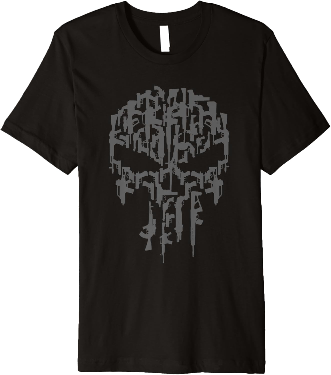 Punisher Classic Skull Made Out Of Guns Vintage Premium