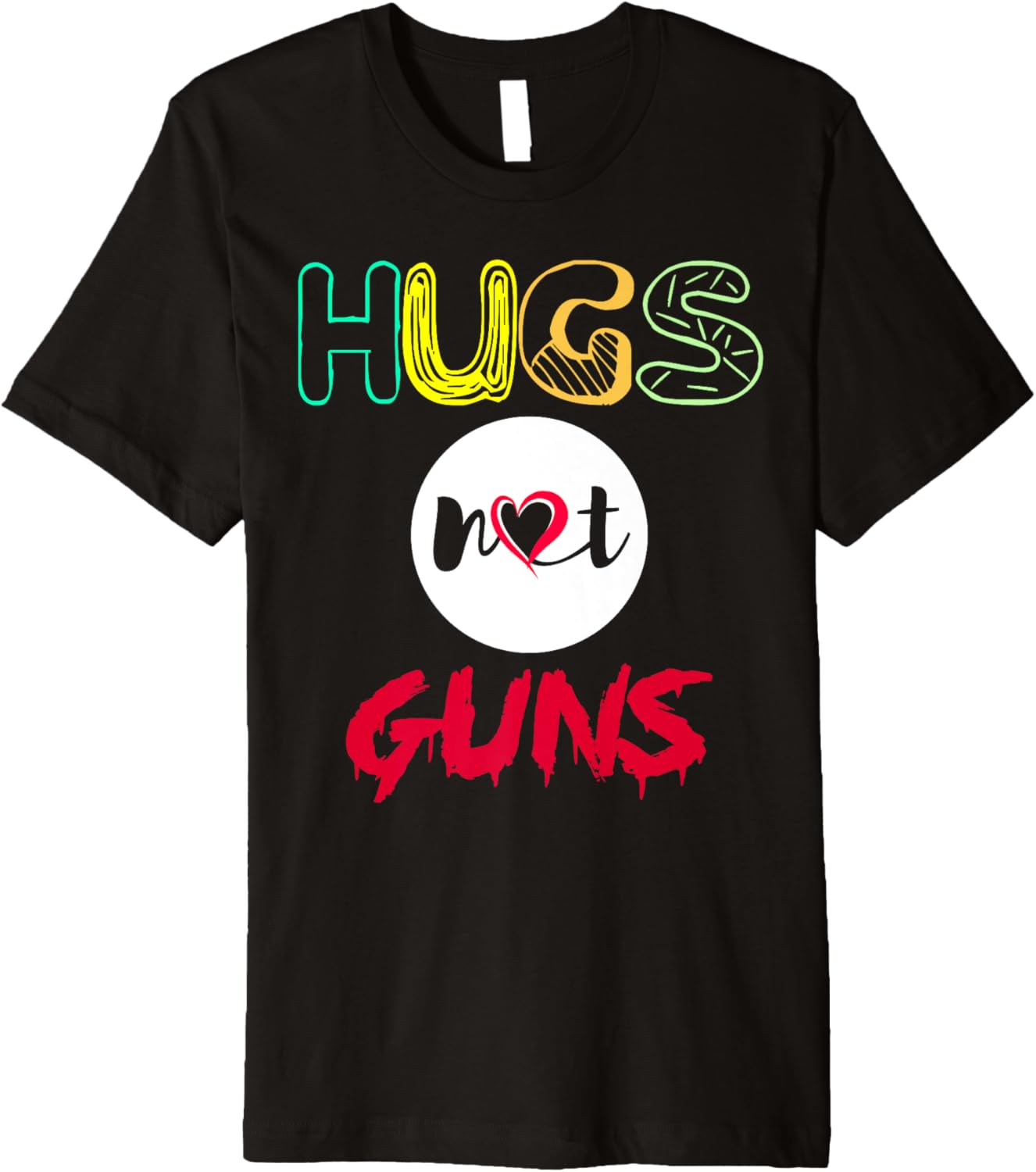 Hugs Not Guns Awareness T Shirt Women Men Kids Teacher