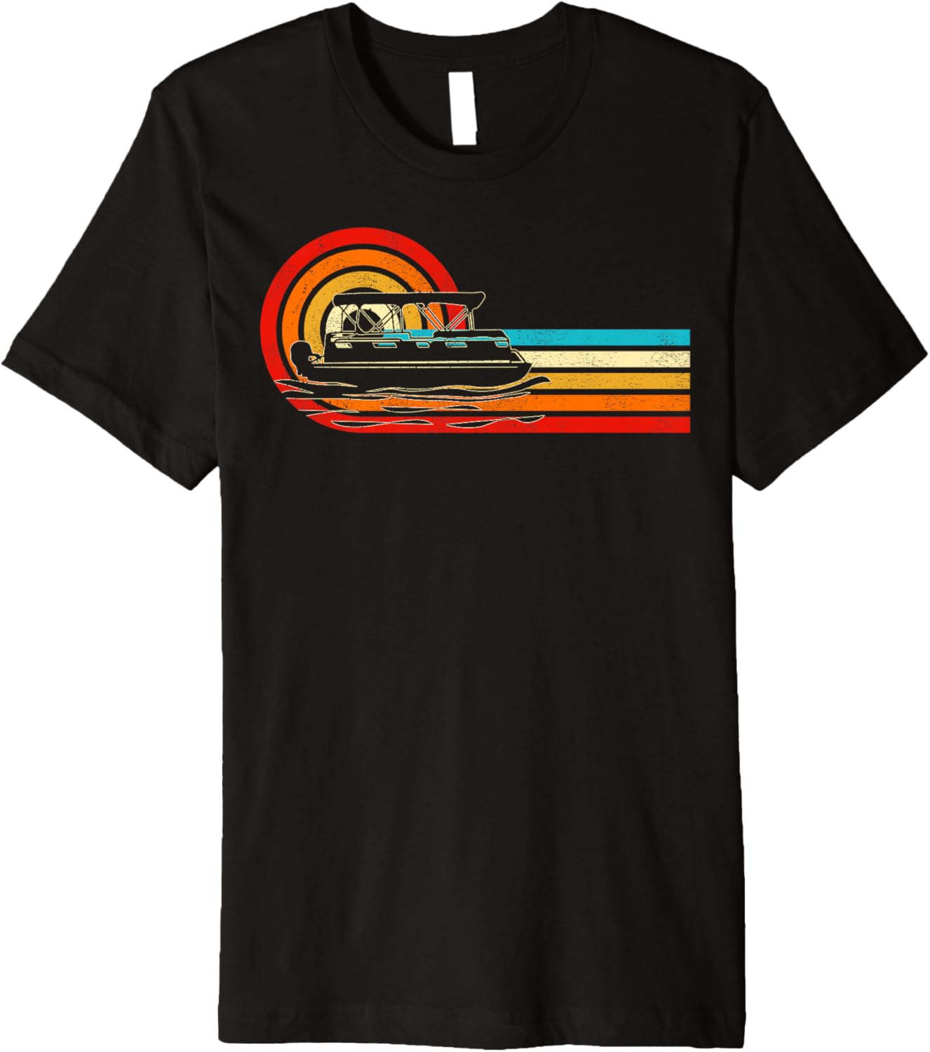 Pontoon Boat Vintage Boating 70S 80S Style Pontoon