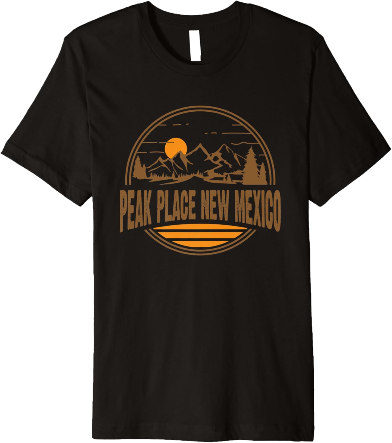 Vintage Peak Place, New Mexico Mountain Print Premium